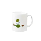 モリヤマジョンのお茶を飲もう Mug :right side of the handle