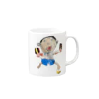 子ども画伯のよっちょれ君 Mug :right side of the handle