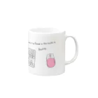 もぃもぃのお店のWASDだけピンク【キーマウシリーズ】 Mug :right side of the handle