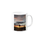 oxivsのスコットランドの夕日 Mug :right side of the handle