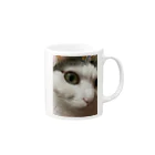 わが家の猫山さん。の猫山さん。はるがきた。 Mug :right side of the handle