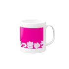 aowaowaoのピンクゆるふぁっきゅう Mug :right side of the handle