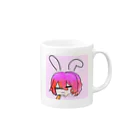 ̯キャロ🥕(*꒪⌓꒪)のキャロBy猫蛇作ピンク仕様 Mug :right side of the handle