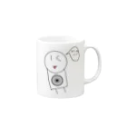 うまうま公式グッズ販売店のうまうまグラス Mug :right side of the handle