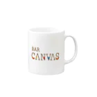 BAR CANVAS バーキャンバスのBAR CANVASロゴ マグカップの取っ手の右面