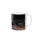 nokkccaの光跡 - Junction Light trail - Mug :right side of the handle