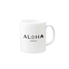 ALOHAのALOHAなプルメリア Mug :right side of the handle