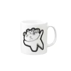 あなたのパンダのパンダのお面をつけたパンダ Mug :right side of the handle