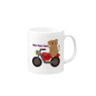 mamemimumoのBIKE BIKE DEGU 🏍️ Mug :right side of the handle