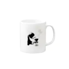 pokoroartのコーヒー　coffee time Mug :right side of the handle