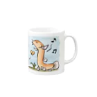 どぜうショップのおさんぽドジョウ Mug :right side of the handle