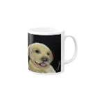 チョークアートグッズ😊のチョークアート　子犬🐶 Mug :right side of the handle