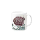 kerokoro雑貨店の芍薬・しゃくやく Mug :right side of the handle