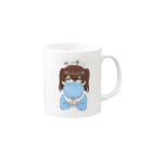 こくうの推しが尊いちゃん(水色) Mug :right side of the handle