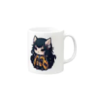 不思議な動物たちの村の霧使い 化け猫シズク Mug :right side of the handle