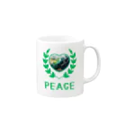 H.webPの To world peace マグカップの取っ手の右面