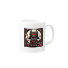 AliceDesignLab.のSamurai FrenchBulldog マグカップの取っ手の右面