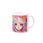 kawaiishoujomangaのかわいい少女マンガ Mug :right side of the handle