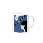 緋凪と、あかいとりの保管庫の宇宙とわたし Mug :right side of the handle