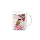 Toritorizmの桜スズメ Mug :right side of the handle