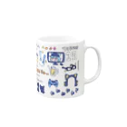 ゆるねひぐ🐈VTuber　ご依頼◎イラストロゴLive2Dのゆるねひぐ Mug :right side of the handle