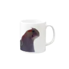 【ゆいみん】オカメインコとキノコの雑貨屋さんの荒ぶるオカメインコ Mug :right side of the handle