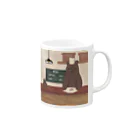 【KOTCH】 Tシャツショップのくまのカフェ Mug :right side of the handle