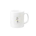 さくらもちのchamomile 四角枠 Mug :right side of the handle