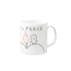 すぴわーのLOVE & PEACE Mug :right side of the handle