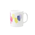 c5watercolorの水彩ペイント・カラフルその2 Mug :right side of the handle