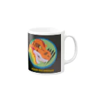 恐竜壁面専門RIKUのRIKUのティラノサウルスパーカー Mug :right side of the handle