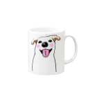 kyu-pittoのうちのわんこ（ノーマルver ） Mug :right side of the handle