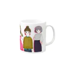 ぷくぷくマーケットのおんなのこたち Mug :right side of the handle