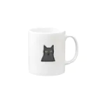 mayokoのくろねこさん Mug :right side of the handle