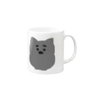 えー(｡-_-｡)のしばけん？ Mug :right side of the handle