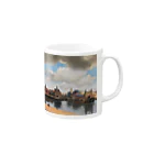 世界美術商店のデルフト眺望 / View of Delft Mug :right side of the handle