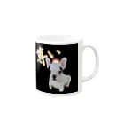 A_YADAZAWAの(｡-人-｡) Mug :right side of the handle