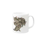 縁-yukari-のキジトラ軍団 Mug :right side of the handle