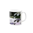 蛍石のhydrangeas Mug :right side of the handle