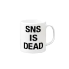 is_deadのSNS Mug :right side of the handle