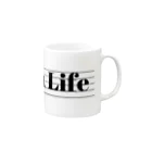 もりてつのViola Life Mug :right side of the handle