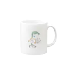 ぽいぽい気分屋さん。のメリッサとティナー Mug :right side of the handle