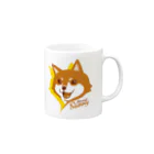 kocoon（コクーン）の陽気な笑顔の柴犬 Mug :right side of the handle