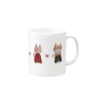 れもその小さいお店の5匹のねこ Mug :right side of the handle