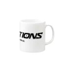 ロックアクションズのROCK ACTIONS logo series 1 Mug :right side of the handle