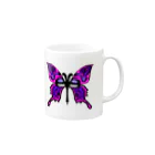 AOiLABOのstrange butterflies Mug :right side of the handle