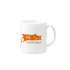 N's HAPPY BELLのN's HAPPY BELL（ロゴ） マグカップの取っ手の右面