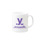 ドルオタ - アイドルオタク向けショップの_yuuadb_ ロゴマーク Mug :right side of the handle