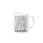 地球マルヲのSQUQRE Mug :right side of the handle