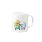 ひーはくちゃんねる公式アイテムのひーちゃんとはく新イラストアイテム“ロゴ無し” Mug :right side of the handle